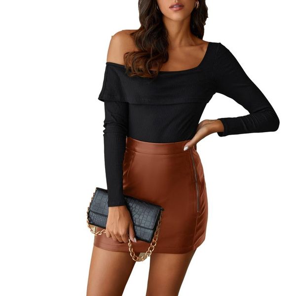 skirts womens fashion pu leather skirt autumn personality zipper high-waist a-line short, Black
skirts womens fashion pu leather skirt autumn personality zipper high-waist a-line short, Black