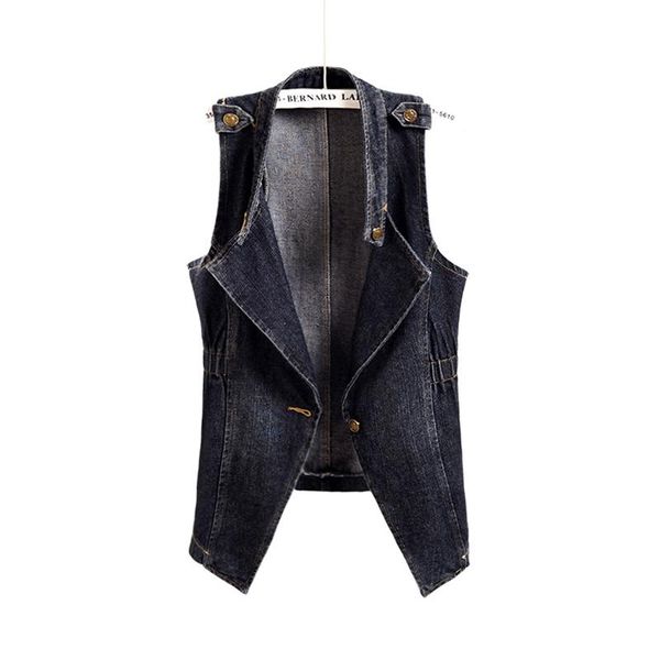 women's vests korean summer stand collar denim vest women waistcoat casual slim short sleeveless jacket coat vintage black jeans female, Black;white
women's vests korean summer stand collar denim vest women waistcoat casual slim short sleeveless jacket coat vintage black jeans female, Black;white