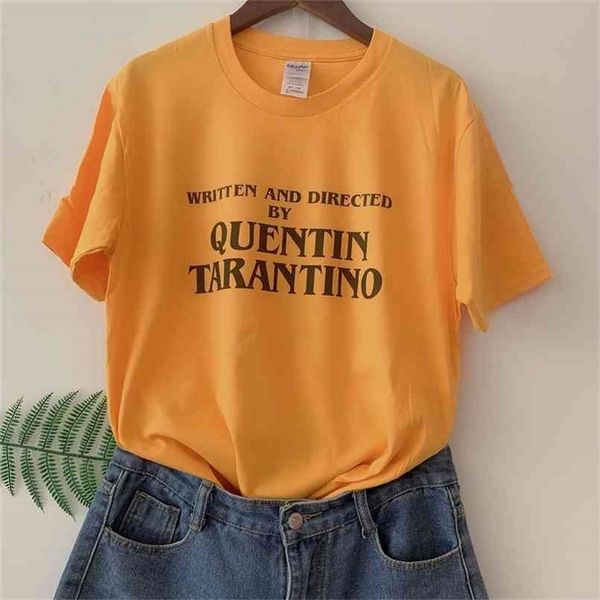fashion tees written and directed by quentin arantino shirt plus size print women shirt funny 210512, White
fashion tees written and directed by quentin arantino shirt plus size print women shirt funny 210512, White