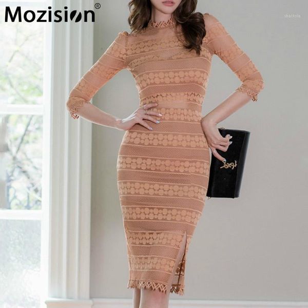 mozision vintage slim lace bodycon dress women chic o-neck skinny split mid-length autumn ol vestidos 2021 casual dresses, Black;gray
mozision vintage slim lace bodycon dress women chic o-neck skinny split mid-length autumn ol vestidos 2021 casual dresses, Black;gray