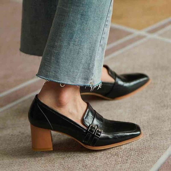 leather female sandals bombs spring/autumn genuine thick women's high shoes solid toe square block heel office lady yuw8, Black
leather female sandals bombs spring/autumn genuine thick women's high shoes solid toe square block heel office lady yuw8, Black