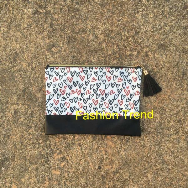 storage bags 20pcs/lot arrival heart print pu leather tassel canvas women cosmetic bag good quality ladies
storage bags 20pcs/lot arrival heart print pu leather tassel canvas women cosmetic bag good quality ladies