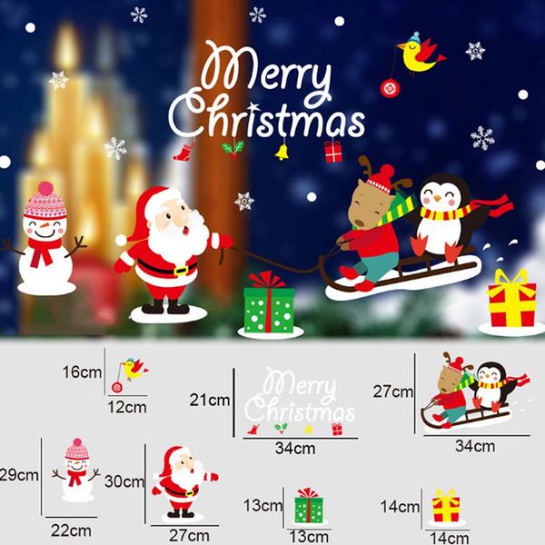 wall stickers 30*50cm christmas snowman window santa claus removable for shopping mall decorations
wall stickers 30*50cm christmas snowman window santa claus removable for shopping mall decorations