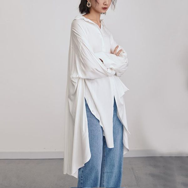 women's blouses & shirts loose fit shirt fashion spring autumn 2021 women white asymmetrical button big size blouse lapel long sleeve
women's blouses & shirts loose fit shirt fashion spring autumn 2021 women white asymmetrical button big size blouse lapel long sleeve