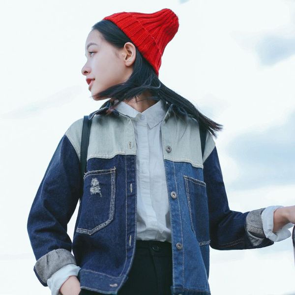 women's jackets retro color wash cowboy short jacket female art simple straight lapel, Black;brown
women's jackets retro color wash cowboy short jacket female art simple straight lapel, Black;brown
