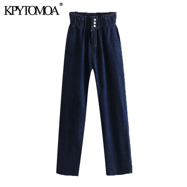 women chic fashion side pockets straight jeans vintage high elastic waist button fly female denim trousers mujer 210416, Blue
women chic fashion side pockets straight jeans vintage high elastic waist button fly female denim trousers mujer 210416, Blue