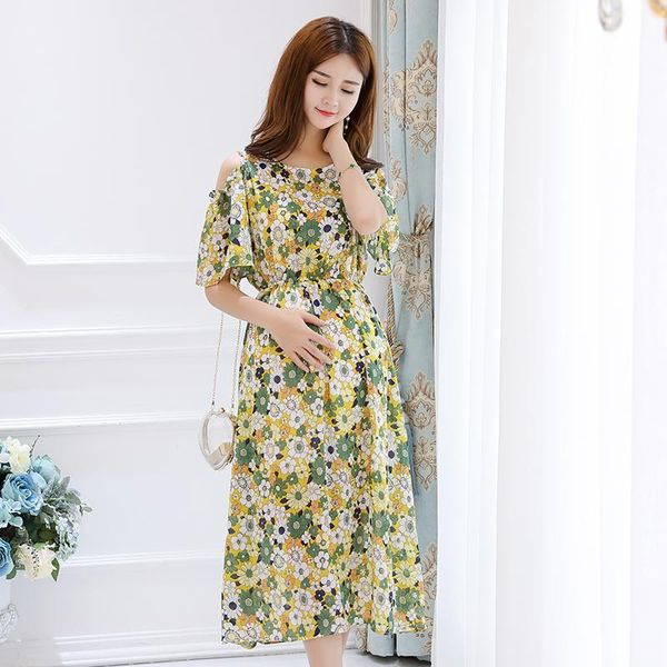 maternity dresses 2021 shoulder flower printed chiffon dress summer fashion clothes for pregnant women beach office pregnancy, White
maternity dresses 2021 shoulder flower printed chiffon dress summer fashion clothes for pregnant women beach office pregnancy, White