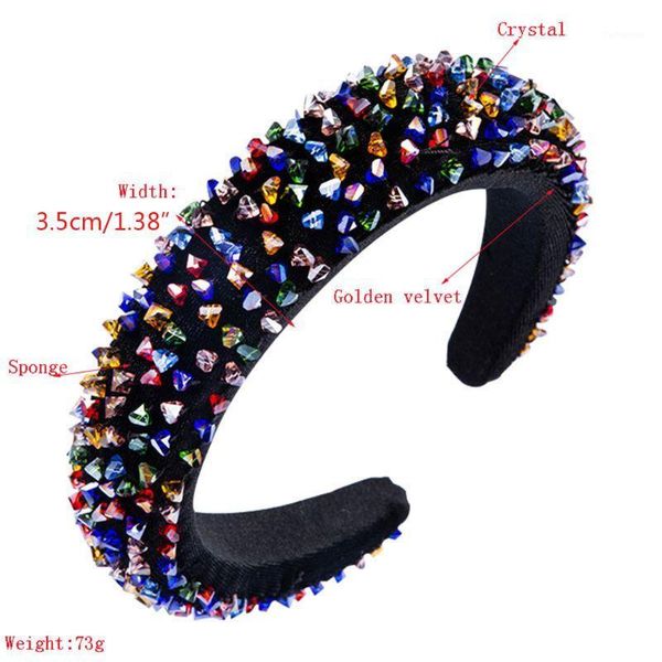 baroque ladies handmade jewelry headband velvet thick sponge wide hair hoop colorful shimmer glass beads crystal bandana1
baroque ladies handmade jewelry headband velvet thick sponge wide hair hoop colorful shimmer glass beads crystal bandana1
