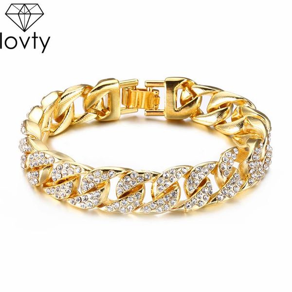 link, chain lovty hip hop men simulated diamonds bracelet cuban links & chains silver for bangle male alloy gold color accessory, Black
link, chain lovty hip hop men simulated diamonds bracelet cuban links & chains silver for bangle male alloy gold color accessory, Black