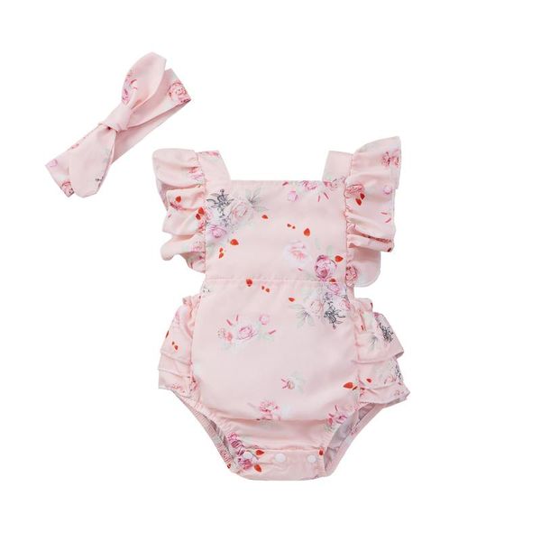 jumpsuits toddler baby clothes girls 2pcs summer outfits cute ruffle sleeve floral print romper with headband set children's clothing s, Blue
jumpsuits toddler baby clothes girls 2pcs summer outfits cute ruffle sleeve floral print romper with headband set children's clothing s, Blue