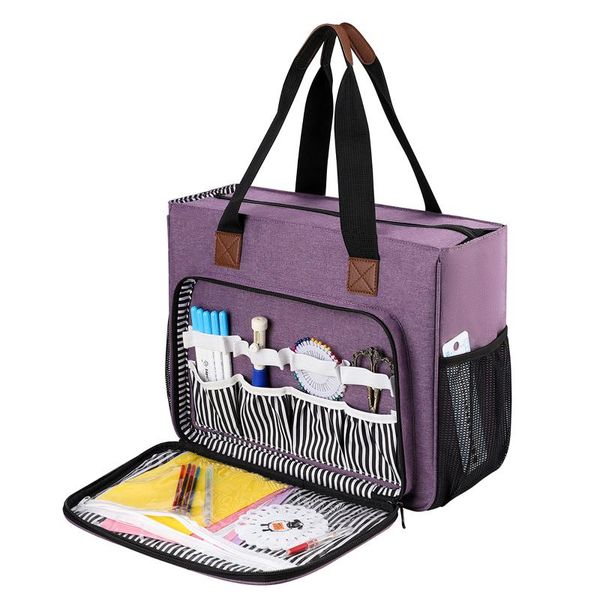 storage bags portable knitting bag yarn tote for wool crochet hooks needles sewing supplies set diy household organizer
storage bags portable knitting bag yarn tote for wool crochet hooks needles sewing supplies set diy household organizer
