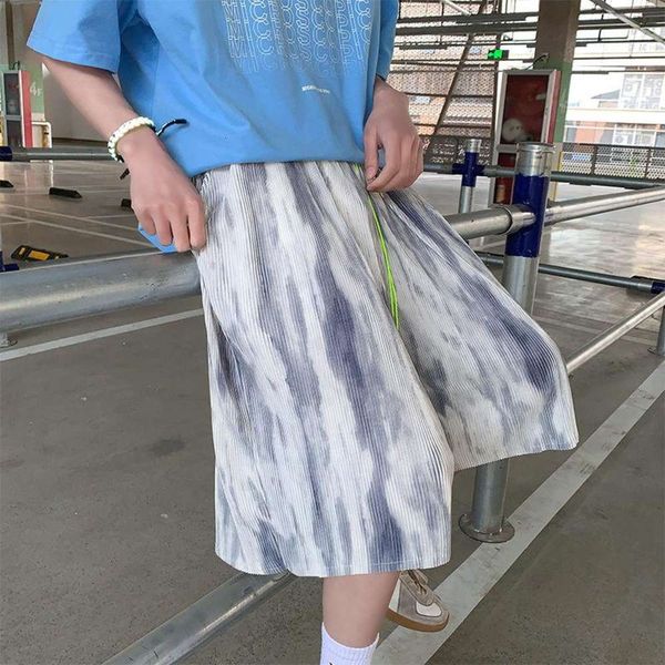 tie-dye ice silk pleated shorts men korean fashion casual streetwear hip-hop wide-leg straight five-point pants men's, White;black
tie-dye ice silk pleated shorts men korean fashion casual streetwear hip-hop wide-leg straight five-point pants men's, White;black