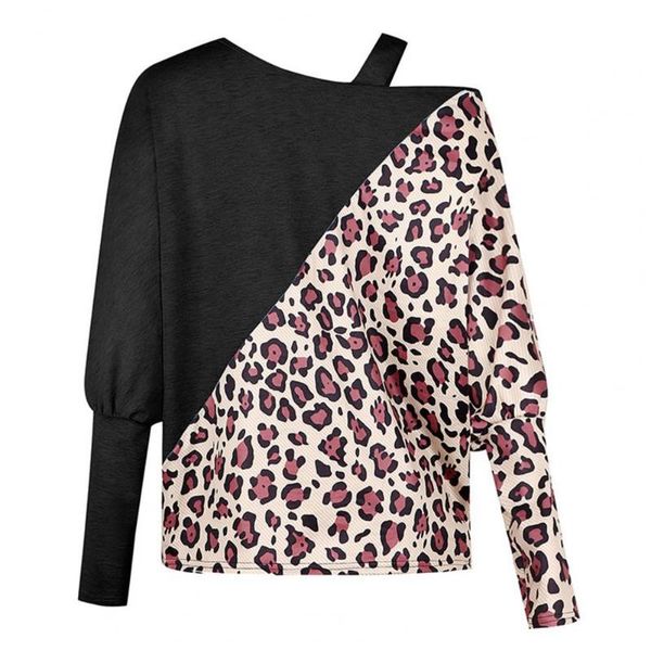 women's blouses & shirts casual loose ladies lantern long sleeve women blouse leopard print stitching autumn winter one shoulder pullo, White
women's blouses & shirts casual loose ladies lantern long sleeve women blouse leopard print stitching autumn winter one shoulder pullo, White