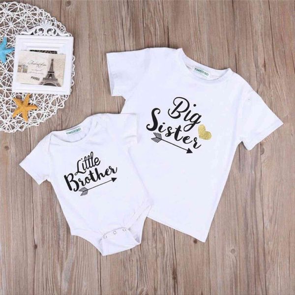 newborn clothes little brother big sister romper t shirt toddler baby girl matching outfits, Blue
newborn clothes little brother big sister romper t shirt toddler baby girl matching outfits, Blue
