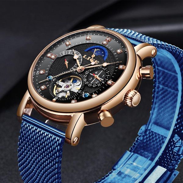 wristwatches lige 2021 business watch for men automatic luminous clock tourbillon waterproof mechanical brand relogio masculino, Slivery;brown
wristwatches lige 2021 business watch for men automatic luminous clock tourbillon waterproof mechanical brand relogio masculino, Slivery;brown