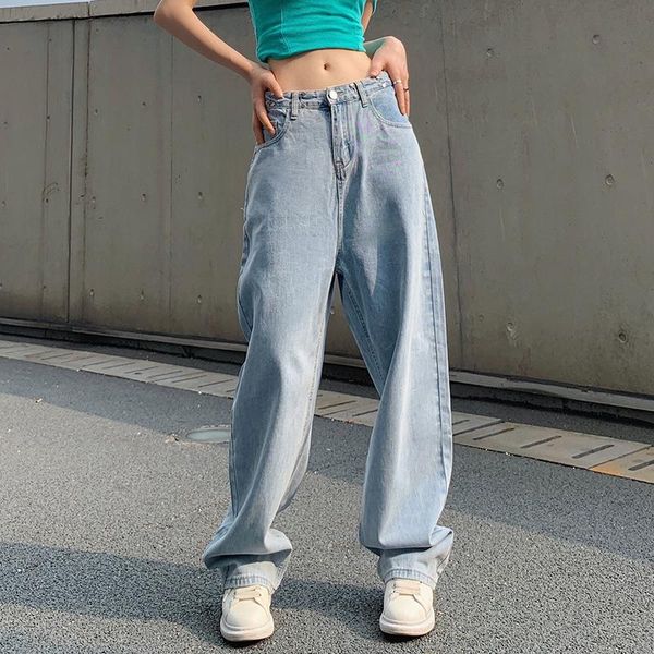 women's jeans zottsoz high waist straight women clothing 2021 fashion vintage streetwear denim pants casual harajuku loose trousers, Blue
women's jeans zottsoz high waist straight women clothing 2021 fashion vintage streetwear denim pants casual harajuku loose trousers, Blue