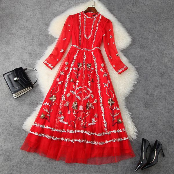 two piece dress fancy spring embroidered mesh dress long runway party designers red women celebrity nightgown femme christmas 4rj2, White
two piece dress fancy spring embroidered mesh dress long runway party designers red women celebrity nightgown femme christmas 4rj2, White