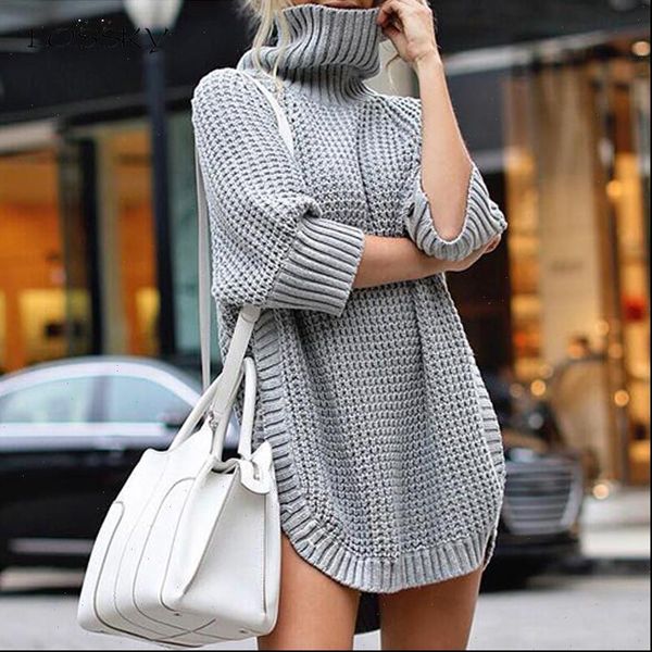 sweater women autumn winter ladies turtlneck pullover long clothing plus size warm irregularly knitted streetwear female, White;black
sweater women autumn winter ladies turtlneck pullover long clothing plus size warm irregularly knitted streetwear female, White;black
