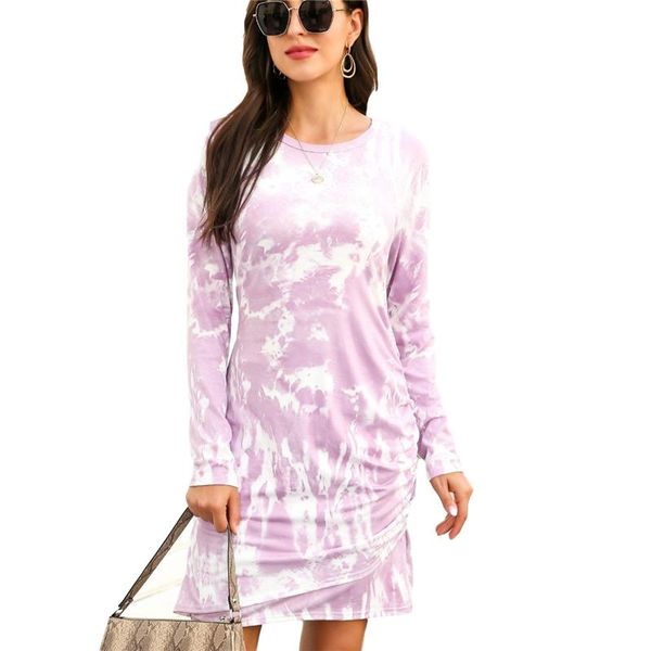 amazon's autumn tie dye long sleeve dress women's swimwear, White;black 
amazon's autumn tie dye long sleeve dress women's swimwear, White;black