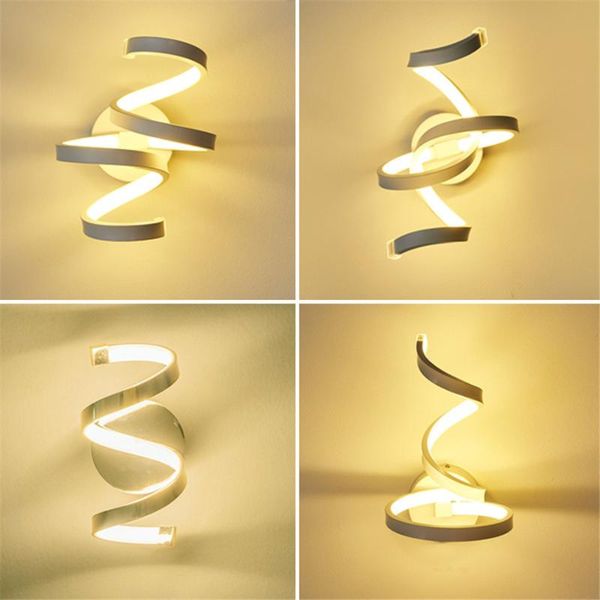 wall lamp 18w modern spiral led white acrylic sconces living room bedroom bedside mount light aisle lighting decoration
wall lamp 18w modern spiral led white acrylic sconces living room bedroom bedside mount light aisle lighting decoration