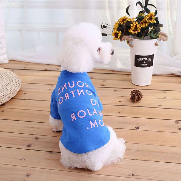 the dog clothes cotton close fitting letter bottomed shirt pet teddy mini dog clothing in spring and summer of 2019
the dog clothes cotton close fitting letter bottomed shirt pet teddy mini dog clothing in spring and summer of 2019