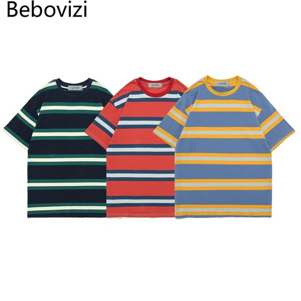 men's t-shirts bebovizi fashion stripe cotton women men t shirt summer short sleeve t-shirt vintage casual tshirt, White;black
men's t-shirts bebovizi fashion stripe cotton women men t shirt summer short sleeve t-shirt vintage casual tshirt, White;black