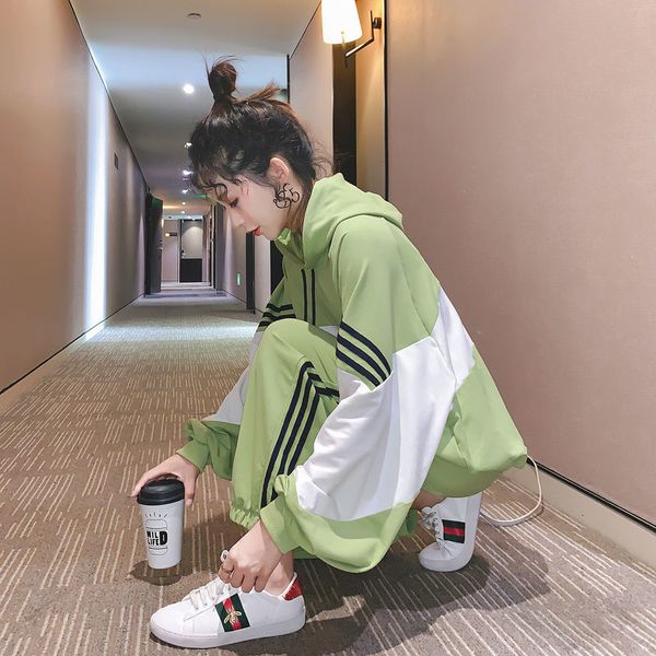 women's two piece pants sets clothes autumn sportswear suit female printed hooded sweater + trousers and 2 outfits for sweet 1, White
women's two piece pants sets clothes autumn sportswear suit female printed hooded sweater + trousers and 2 outfits for sweet 1, White