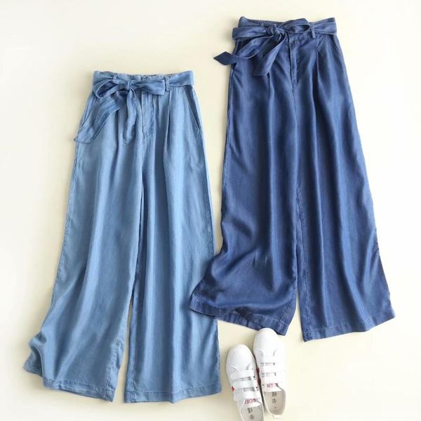 high waisted denim wide leg pants women with belt bow blue jeans loose palazzo elastic waist spring summer women's & capris, Black;white
high waisted denim wide leg pants women with belt bow blue jeans loose palazzo elastic waist spring summer women's & capris, Black;white