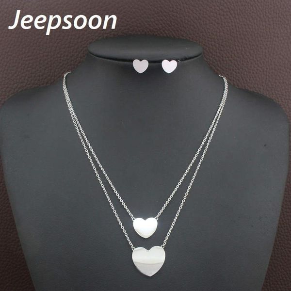 earrings & necklace wholesale fashion jewelry stainless steel heart set for woman sfohaeba, Silver
earrings & necklace wholesale fashion jewelry stainless steel heart set for woman sfohaeba, Silver
