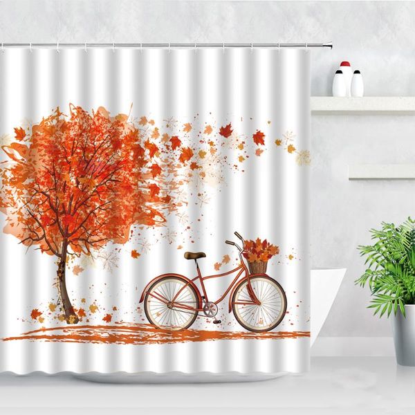 autumn red bicycle shower curtains hand painted art simple tree leaves natural scenery bathroom decor hooks curtain
autumn red bicycle shower curtains hand painted art simple tree leaves natural scenery bathroom decor hooks curtain