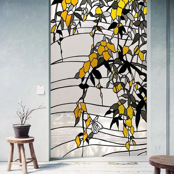 window stickers custom size stained glass film non-adhesive electrostatic cling vintage retro flower sticker for bathroom balcony
window stickers custom size stained glass film non-adhesive electrostatic cling vintage retro flower sticker for bathroom balcony