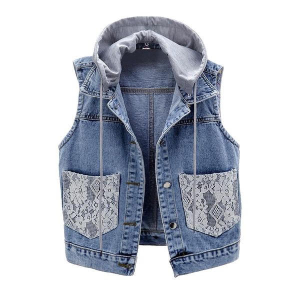 women's vests spring autumn short denim vest women hooded plus size fashion lace pocket sleeveless jacket casual waistcoat tide 3xl d33, Black;white
women's vests spring autumn short denim vest women hooded plus size fashion lace pocket sleeveless jacket casual waistcoat tide 3xl d33, Black;white