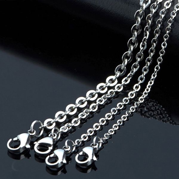 necklaces pendants wholesale 10pcs/lot width 1.2mm-4mm stainless steel tiny o type chain diy jewelry making 40cm -90cm, Silver
necklaces pendants wholesale 10pcs/lot width 1.2mm-4mm stainless steel tiny o type chain diy jewelry making 40cm -90cm, Silver