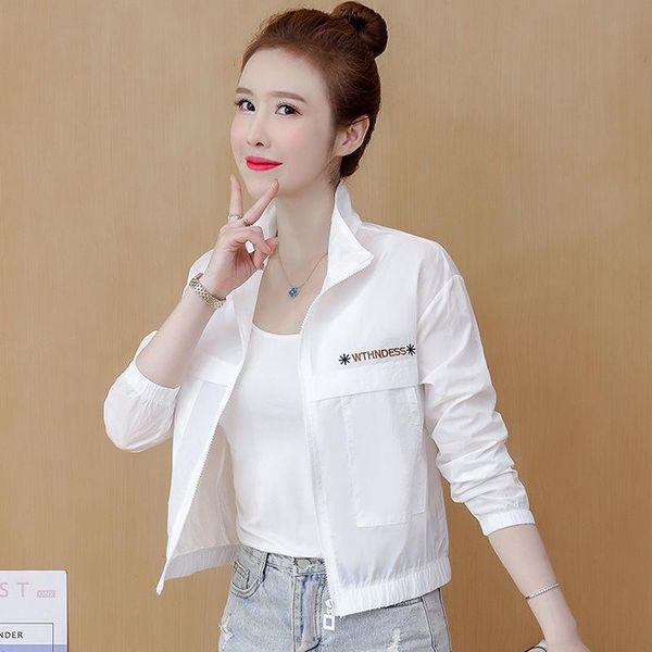 women's jackets 2021 summer ladies korean clothing loose casual sports sunscreen harajuku street short coat baseball uniform jacket, Black;brown
women's jackets 2021 summer ladies korean clothing loose casual sports sunscreen harajuku street short coat baseball uniform jacket, Black;brown