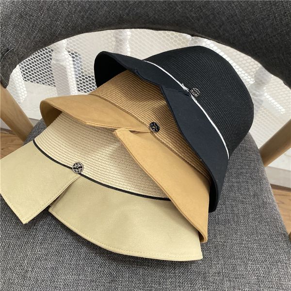 split straw hat lady summer seaside holiday fisherman's wide brim sunscreen sun hat, Yellow
split straw hat lady summer seaside holiday fisherman's wide brim sunscreen sun hat, Yellow