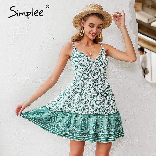 simplee v-neck spaghetti strap women dress bohemian floral print female short sundress summer beach style ladies mini casual dresses, Black;gray
simplee v-neck spaghetti strap women dress bohemian floral print female short sundress summer beach style ladies mini casual dresses, Black;gray