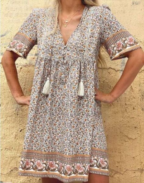 casual dresses women's lace decoration hollow out short sve v-neck positioning printing medium length drs, Black;gray
casual dresses women's lace decoration hollow out short sve v-neck positioning printing medium length drs, Black;gray