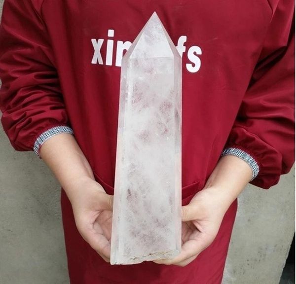 natural quartz white clear wand crystal obelisk point decor decorative objects & figurines
natural quartz white clear wand crystal obelisk point decor decorative objects & figurines