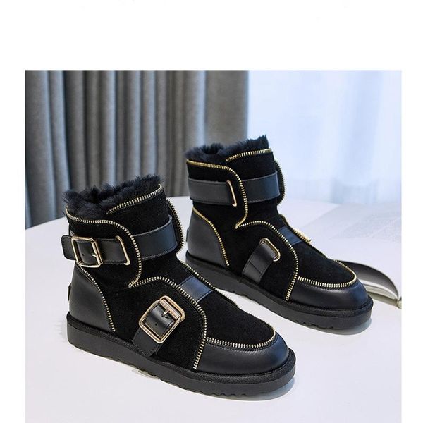 boots simloveyo women non slip waterproof winter ankle snow platform metal zipper shoes with thick fur f1427, Black
boots simloveyo women non slip waterproof winter ankle snow platform metal zipper shoes with thick fur f1427, Black
