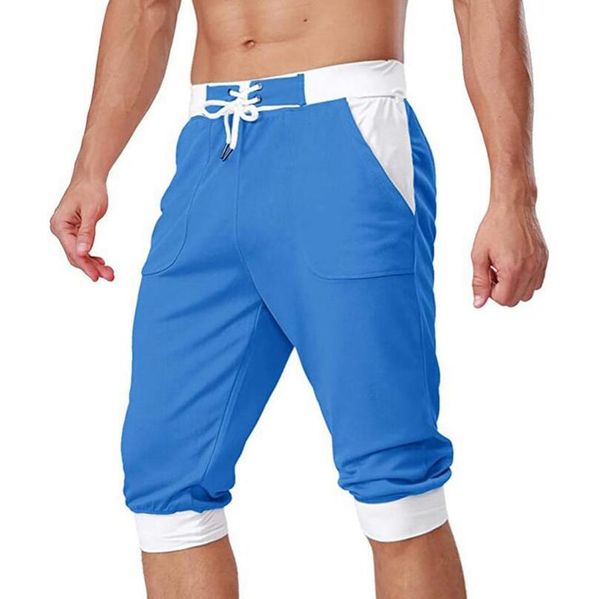men's shorts men joggers patchwork trousers summer breathable 3/4 long pants elastic waist track fitness sweatpants, White;black
men's shorts men joggers patchwork trousers summer breathable 3/4 long pants elastic waist track fitness sweatpants, White;black