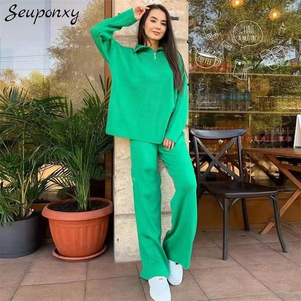 high-quality autumn loose knit 2 two-piece set lapel long-sleeved pullover + high-waist wide-leg pants casual set 211116, Gray
high-quality autumn loose knit 2 two-piece set lapel long-sleeved pullover + high-waist wide-leg pants casual set 211116, Gray