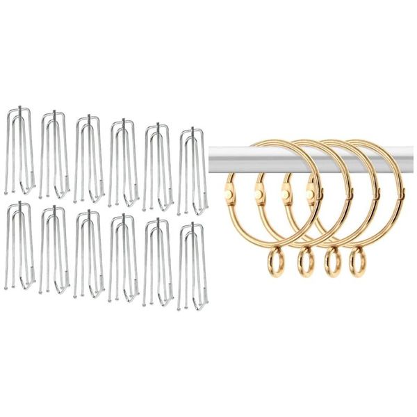 pcs stainless steel curtain pleater tape hooks pleat hook & 20 openable gold rings other home decor
pcs stainless steel curtain pleater tape hooks pleat hook & 20 openable gold rings other home decor