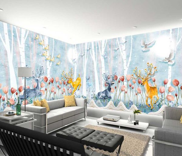 wallpapers custom background wall sika deer forest landscape mural wallpaper 3d for 
wallpapers custom background wall sika deer forest landscape mural wallpaper 3d for