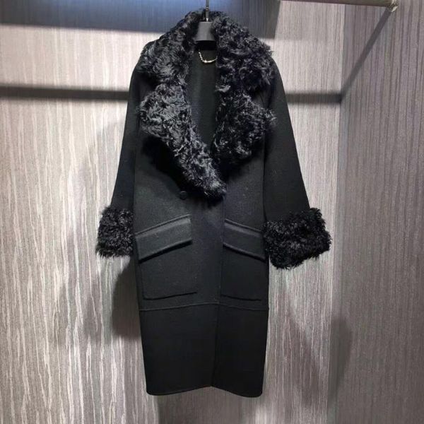 arlene sain custom women long white and blavk wool coat lamb fur collar 344 women's & faux, Black
arlene sain custom women long white and blavk wool coat lamb fur collar 344 women's & faux, Black