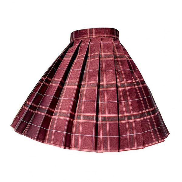 skirts plus size women summer pleated skirt high waist safety grid a-line short half-length casual uniform, Black
skirts plus size women summer pleated skirt high waist safety grid a-line short half-length casual uniform, Black