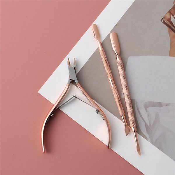 nail art kits rose gold stainless steel cuticle pusher nipper scissor manicure set uv gel polish remove dead skin clipper care cleaning tool
nail art kits rose gold stainless steel cuticle pusher nipper scissor manicure set uv gel polish remove dead skin clipper care cleaning tool