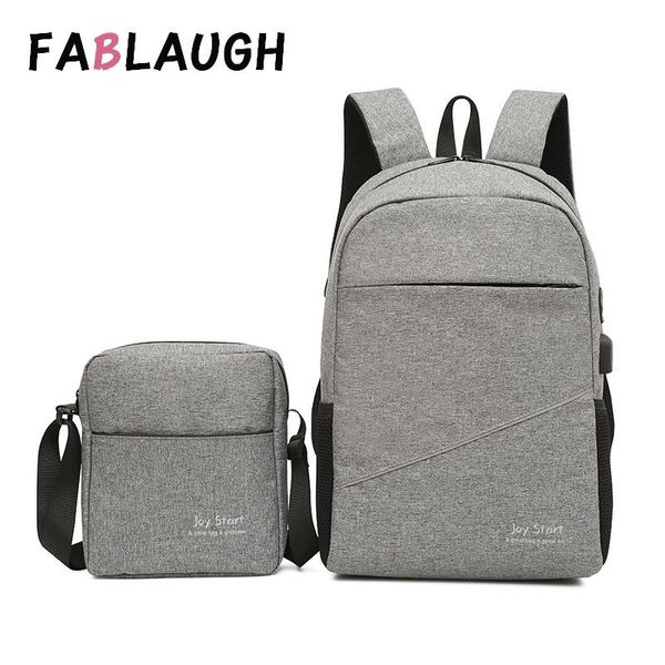 backpack fablaugh multifunction 2pcs/set nylon casual travel men backpacks leisure woman usb charging business school teenager bag
backpack fablaugh multifunction 2pcs/set nylon casual travel men backpacks leisure woman usb charging business school teenager bag