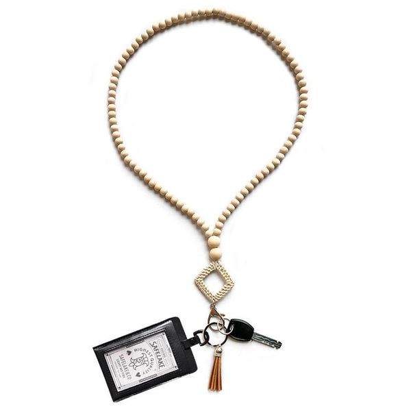 pendant necklaces geometric wood bead rattan tassel key chain long necklace for family fashion multifunctional certificate hanging rope, Silver
pendant necklaces geometric wood bead rattan tassel key chain long necklace for family fashion multifunctional certificate hanging rope, Silver