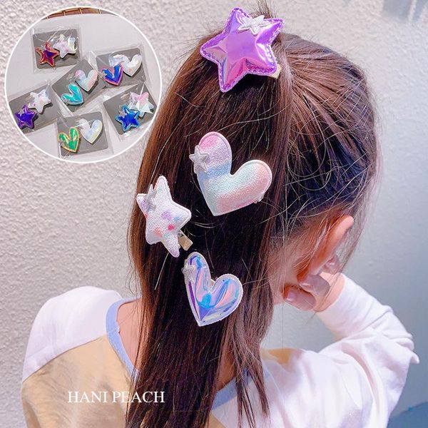 hair accessories 2 pcs girls laser star clips shining heart headdress gradient hairpin creative korean, Slivery;white
hair accessories 2 pcs girls laser star clips shining heart headdress gradient hairpin creative korean, Slivery;white