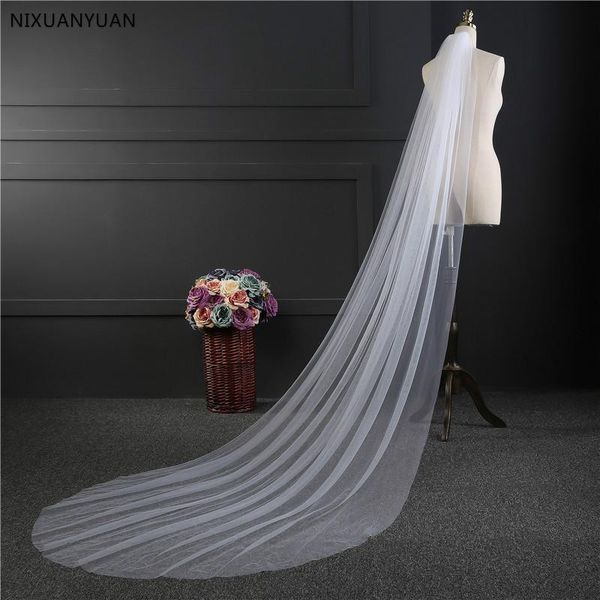 bridal veils wholesale white wedding veil tulle ivory cathedral bride accessories 3m women with comb, Black
bridal veils wholesale white wedding veil tulle ivory cathedral bride accessories 3m women with comb, Black